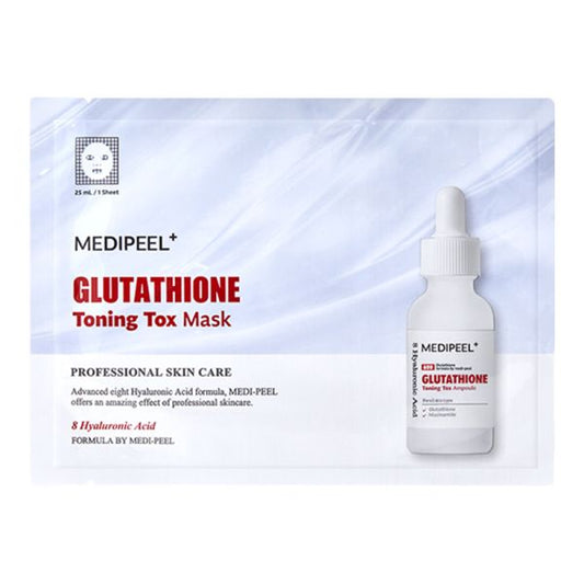 MEDIPEEL - Glutathione Toning Tox Mask - Відбілююча тонізуюча маска для обличчя - 1шт
