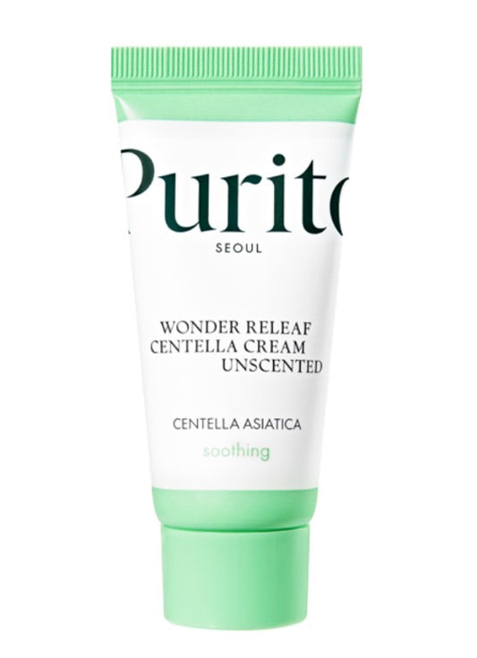 Purito - Seoul Wonder Releaf Centella Unscented Cream - Мініатюра крему з центеллою без олій - 15мл