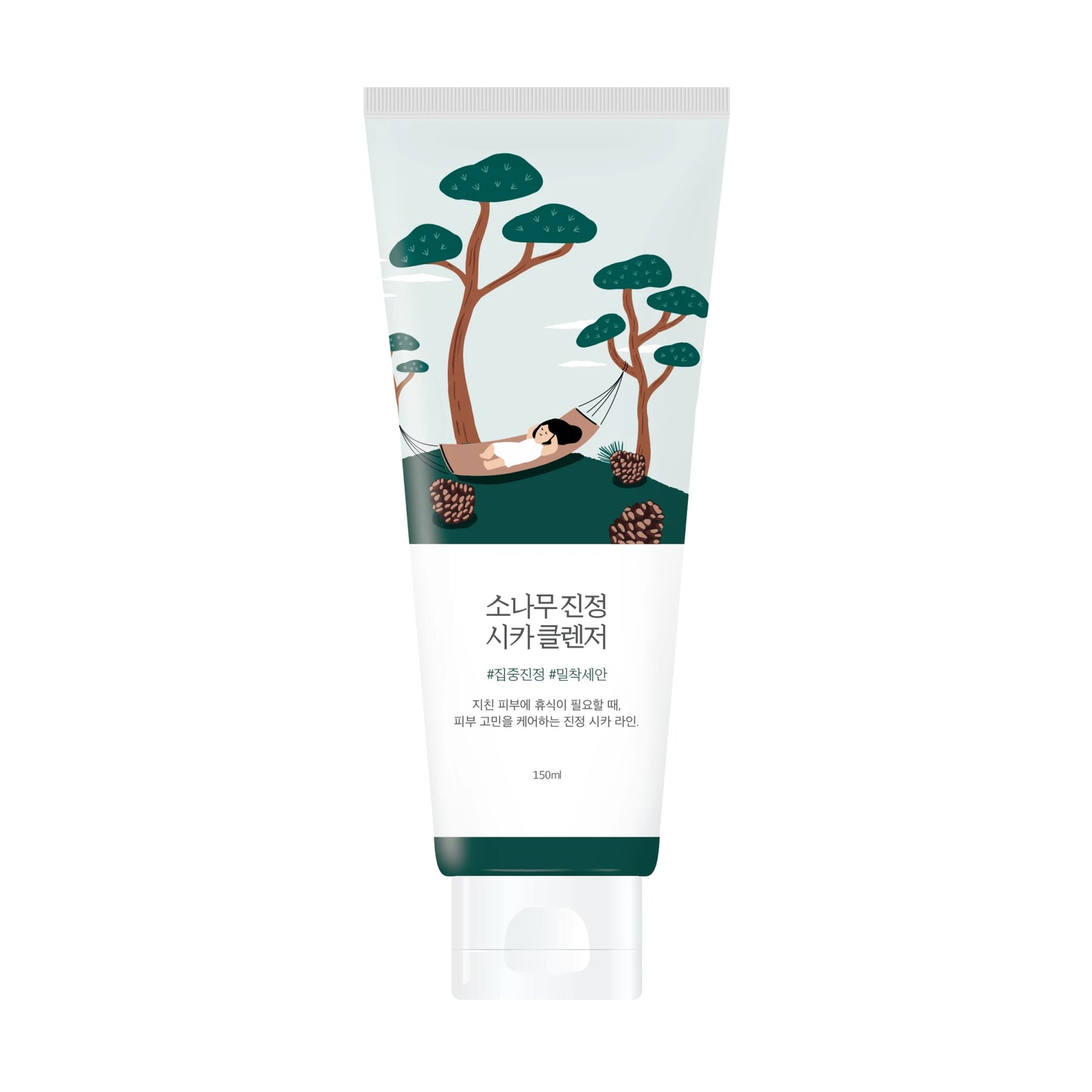 Round Lab - Pine Calming Cica Cleanser - Очищувальна пінка з екстрактом голок сосни, 150 мл.