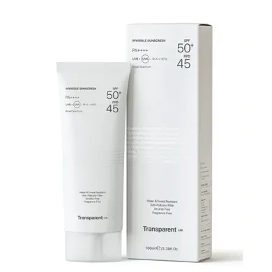 TRANSPARENT Lab - Invisible Sunscreen SPF50+ - SPF крем із стабільним вітаміном С, 100 мл