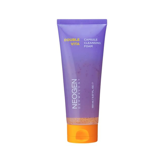 Neogen - Dermalogy Double Vita Capsule Cleansing Foam - Зволожуюча вітамінна пінка для умивання, що освітлює - 150мл