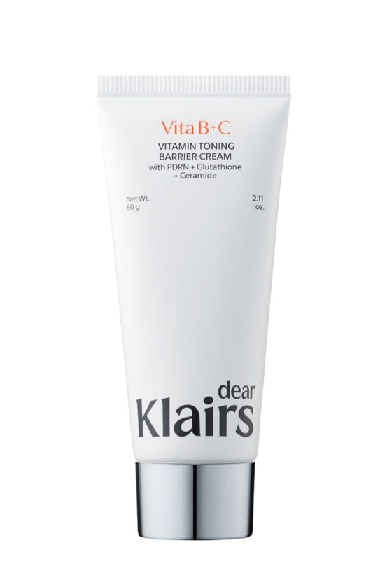 Dear, Klairs - Vita B+C Vitamin Toning Barrier Cream - Вітамінний тонізуючий бар’єрний крем - 60г