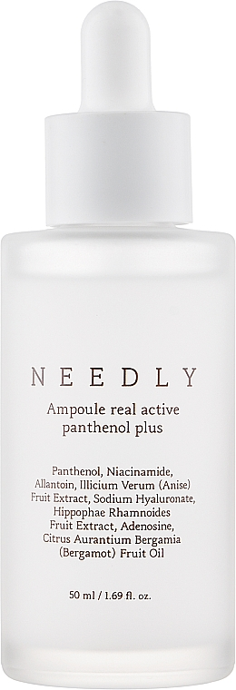 Needly – Panthenol Repair Ampoule, Відновлювальна ампульна сироватка з пантенолом, 30 мл.