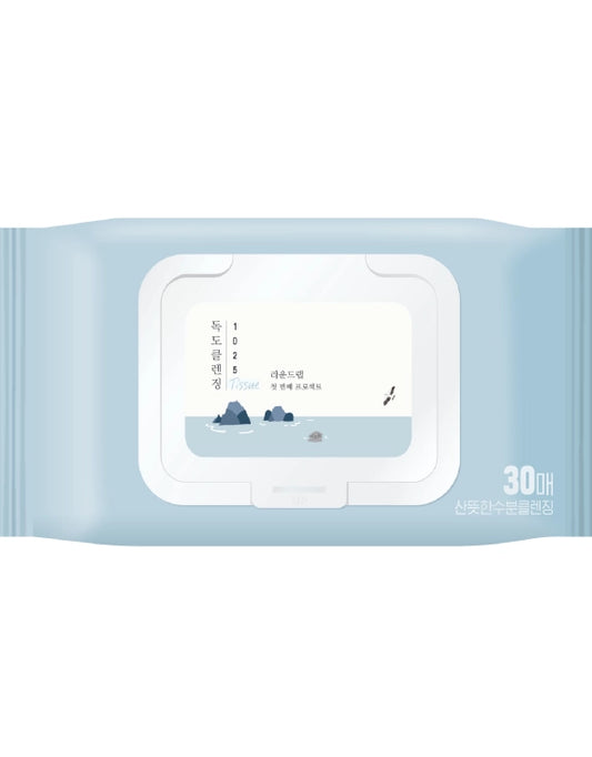 ROUND LAB - 1025 Dokdo Cleansing Tissue - Очищувальні серветки для обличчя - 30 шт