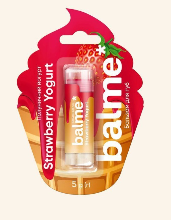 Balme - Lip Balm Strawberry Yogurt - Бальзам для губ - 5 г
