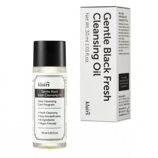 Dear, Klairs - Gentle Black Fresh Cleansing Oil - Гідрофільна олія для чутливої та реактивної шкіри, 30 мл
