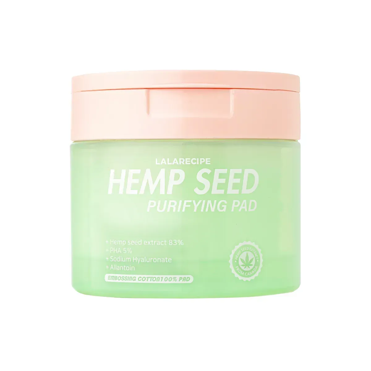 LALARECIPE - Hemp Seed Purifying Pad - Очищувальні педи із коноплею, 70шт