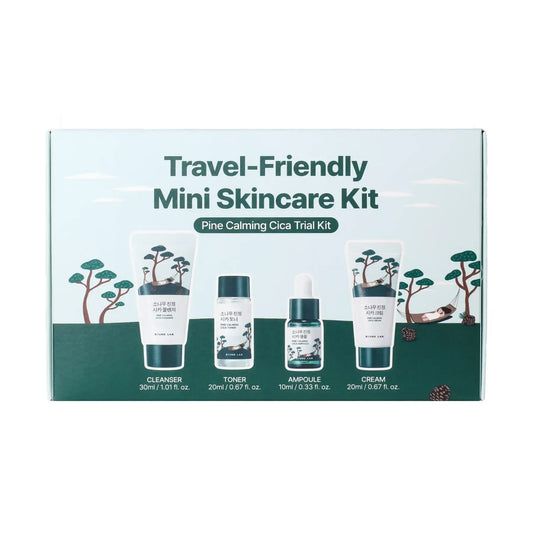 ROUND LAB - Pine Calming Cica Trial Kit – набір мініатюр з екстрактом голок сосни