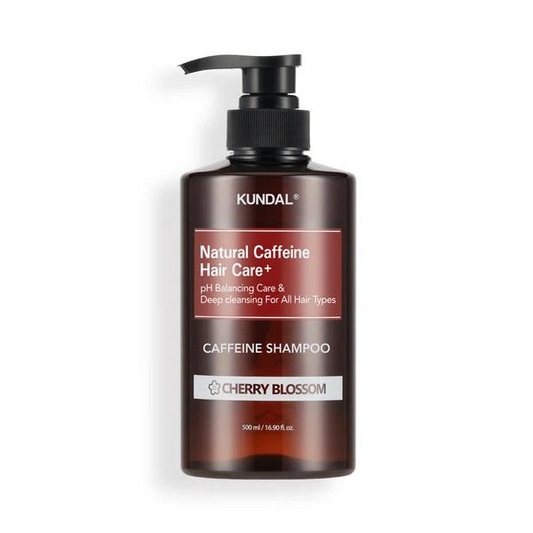 Kundal - Natural Caffeine & Intensive Scalp Care Shampoo Cherry Blossom - Шампунь проти випадіння "Вишневий Цвіт" - 500мл