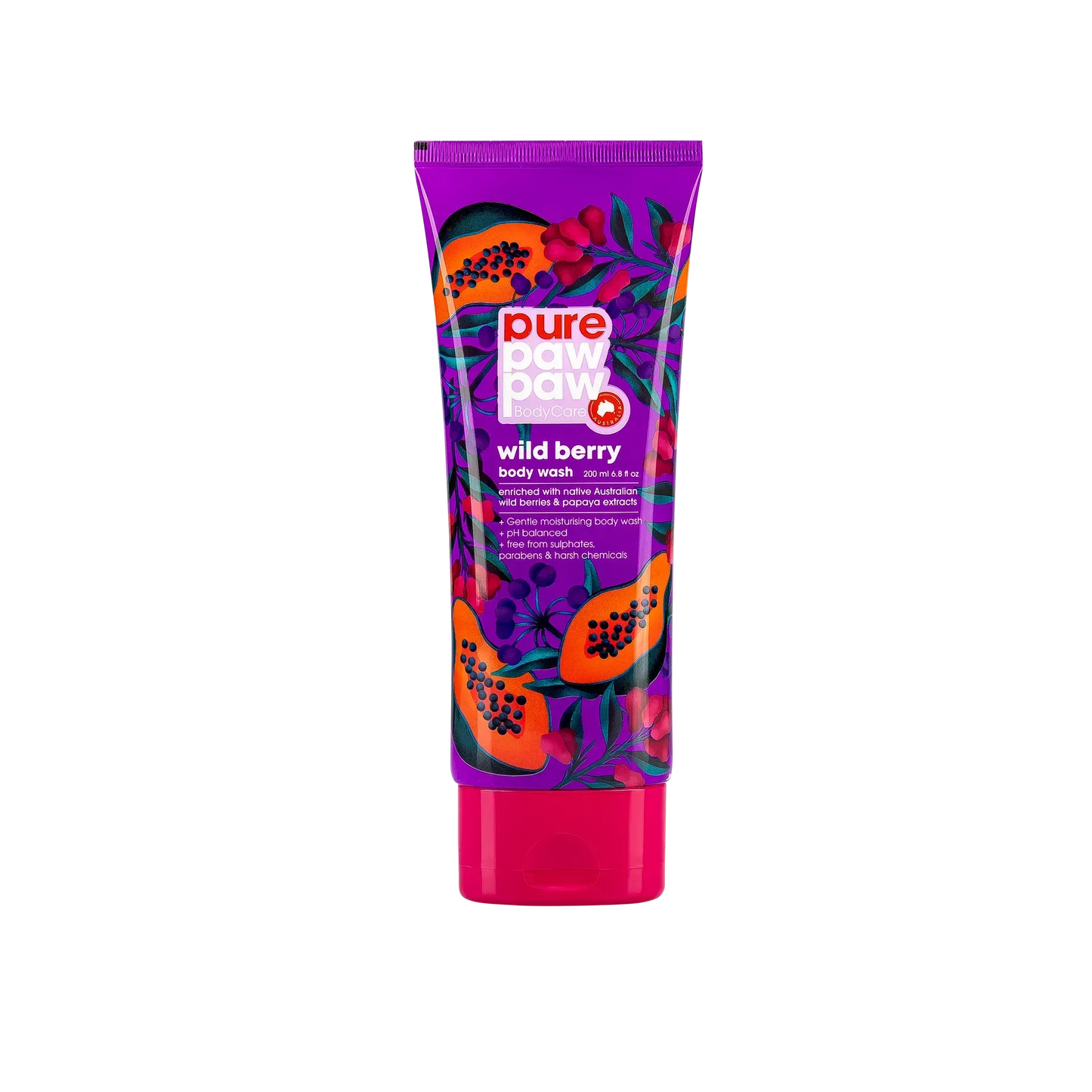 Pure Paw Paw - Body Care Wild Berry Wash - Гель для душу ягідний - 200мл