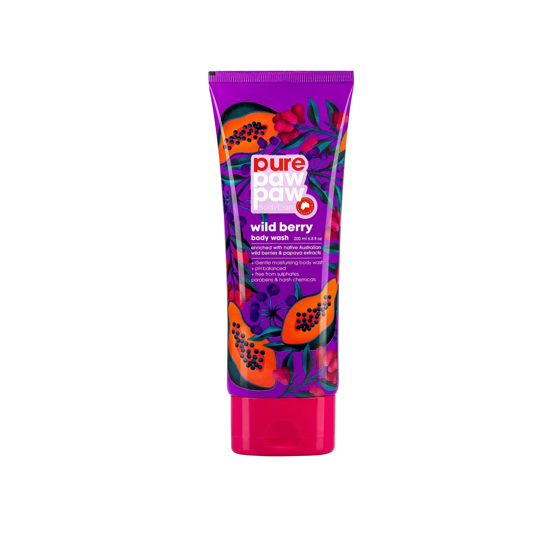 Pure Paw Paw - Body Care Wild Berry Wash - Гель для душу ягідний - 200мл