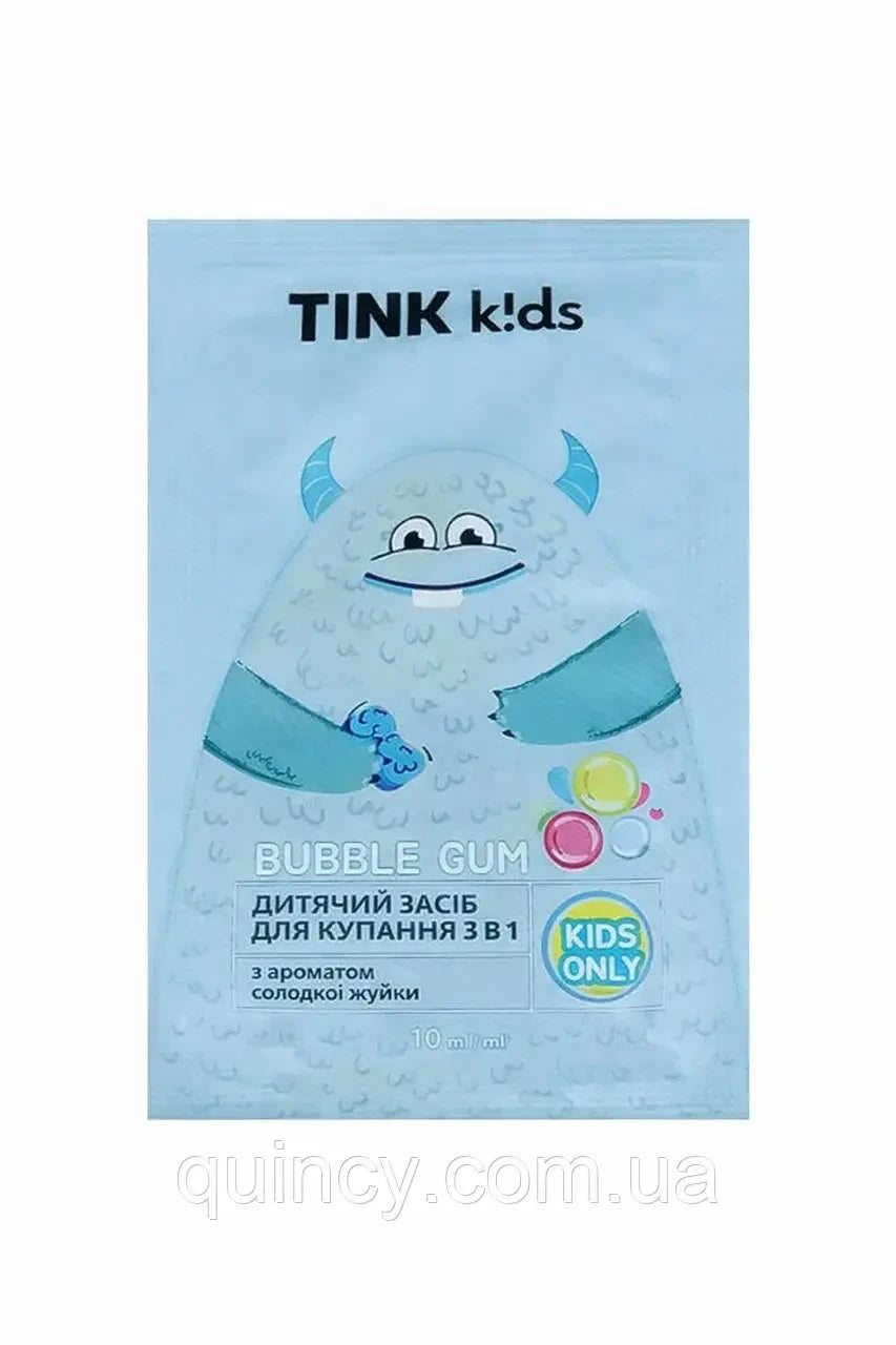 Tink Kids - Bubbie Gum - Дитячий засіб для купання 3в1 - 10 мл