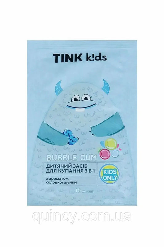 Tink Kids - Bubbie Gum - Дитячий засіб для купання 3в1 - 10 мл