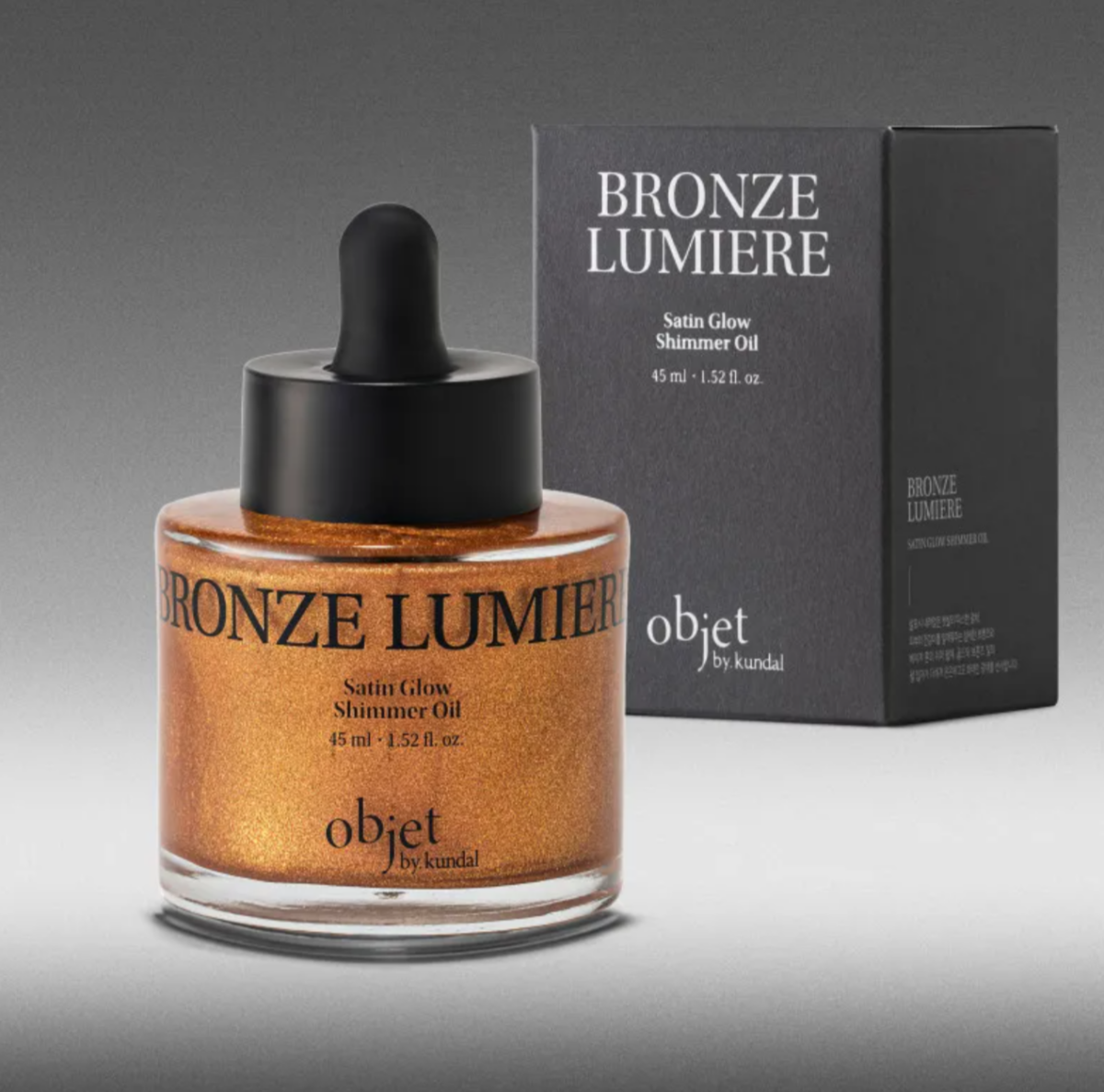 Objet by Kundal - Satin Glow Shimmer Oil Bronze Lumier - Олія для тіла з ефектом мерехтіння - 45мл