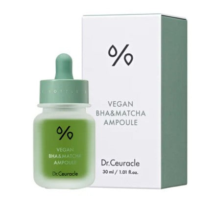 Dr.Ceuracle - Vegan BHA&Matcha Ampoule - Ампульна сироватка з BHA кислотою та екстрактом чаю Матчa - 30 мл