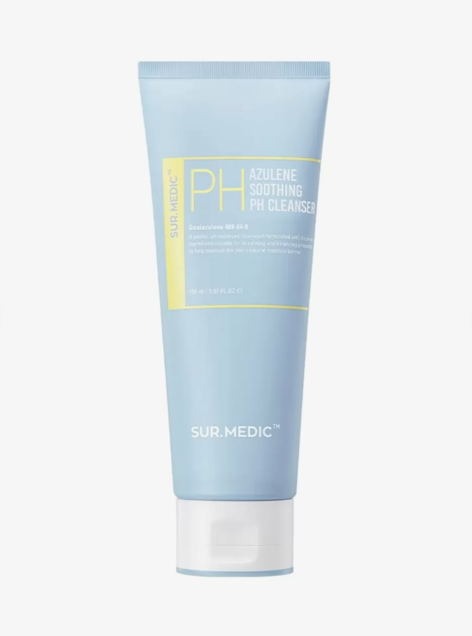 Sur.Medic - Azulene Soothing PH Cleanser - Делікатний гель-пінка для вмивання з азуленом і церамідами - 150мл