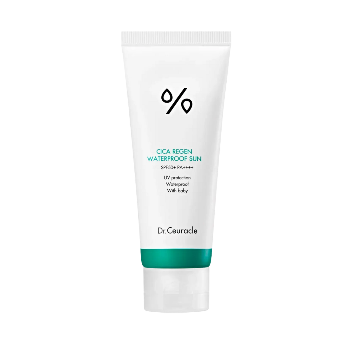 Dr.Ceuracle - Cica Regen Vegan Sun SPF50+/PA ++++ - Заспокійливий сонцезахисний крем - 100мл