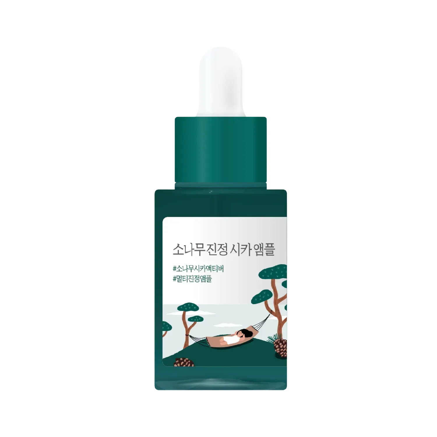 ROUND LAB - Pine Calming Cica Ampoule - Заспокійлива сироватка з екстрактом голок сосни - 30мл