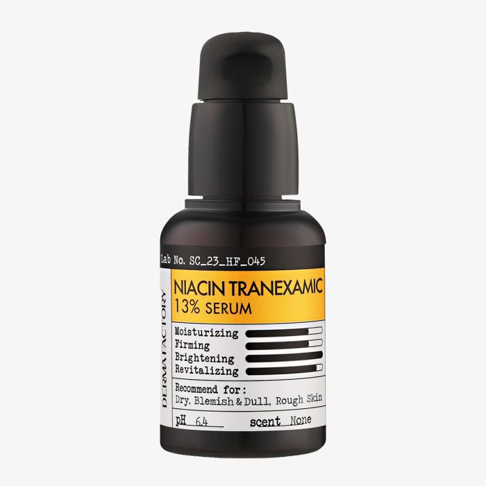 Derma Factory - Niacin Tranexamic 13% Serum - Інтенсивна освітлювальна та омолоджувальна сироватка - 30мл