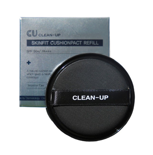 CUskin - Clean-Up Skinfit Cushionpact No.23 SPF 50+ PA+++ Refill - Змінний блок до інноваційного кушону 23 тон  - 15г